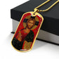 Jesus Christ Pantocrator dog tag necklace