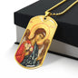 Archangel Barachiel Dog Tag military pendant necklace