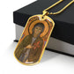 St Clare of Assisi dog tag necklace