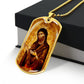 St John the Baptist gog tag necklace