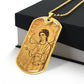 Archangel Gabriel Sinai dog tag necklace