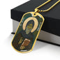 Saint Finnian of Clonard Dog Tag military pendant necklace
