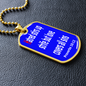 Hatred stirs up strife, But love covers all sins. Proverbs 10:12. Dog Tag pendant necklace, military ball chain