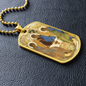 Holy Trinity Old Testament Military Dog Tag Pendant Necklace