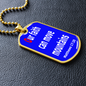 Our Faith Can Move Mountains, Matthews 17:20, Dog Tag military pendant necklace