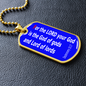 For the Lord your God is the God of gods and Lord of Lords, Deuteronomy 10:17, dog tag military pendant necklace