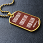 Hatred stirs up strife but love covers all sins. Proverbs 10:12. Dog Tag military pendant necklace, military ball chain