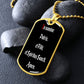 In Nomine Patris LATIN Dog Tag pendant necklace