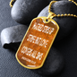 Hatred stirs up strife but love covers all sins. Proverbs 10:12. Dog Tag military pendant necklace, military ball chain