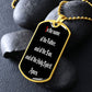 In the name of the Father dog tag pendant necklace