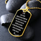 Our Father dog tag pendant necklace