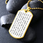 Lord's Prayer Our Father Prayer Curch Slavonic Dog Tag pendant necklace