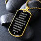 Pater Noster LATIN dog tag pendant necklace