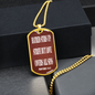 Hatred stirs up strife but love covers all sins. Proverbs 10:12. Dog Tag military pendant necklace, military ball chain