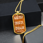 Hatred stirs up strife but love covers all sins. Proverbs 10:12. Dog Tag military pendant necklace, military ball chain