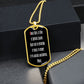 Gloria Patri LATIN dog tag pendant necklace