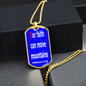Our Faith Can Move Mountains, Matthews 17:20, Dog Tag military pendant necklace
