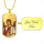 Archangel Jegudiel Dog Tag military pendant necklace