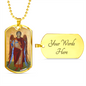 Archangel Michael Dog Tag necklace