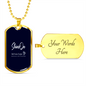 Template Dog Tag necklace
