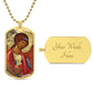 Archangel Michael Rublev dog tag necklace