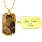 Virgin Mary Eleusa Vladimir Dog Tag military necklace