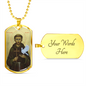 St Francis of Assisi Dog Tag necklace