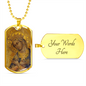 Virgin Mary Dog Tag Necklace