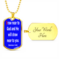 Draw near to God and He will draw near to you. James 4:8. Dog Tag pendant necklace. Military ball chain