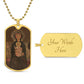 Madonna and Child Margaritonne dog tag necklace