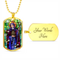 Saint Abigail Dog Tag military necklace