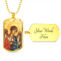 Archangel Barachiel Dog Tag military pendant necklace