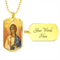 Guardian Angel  Dog Tag  necklace