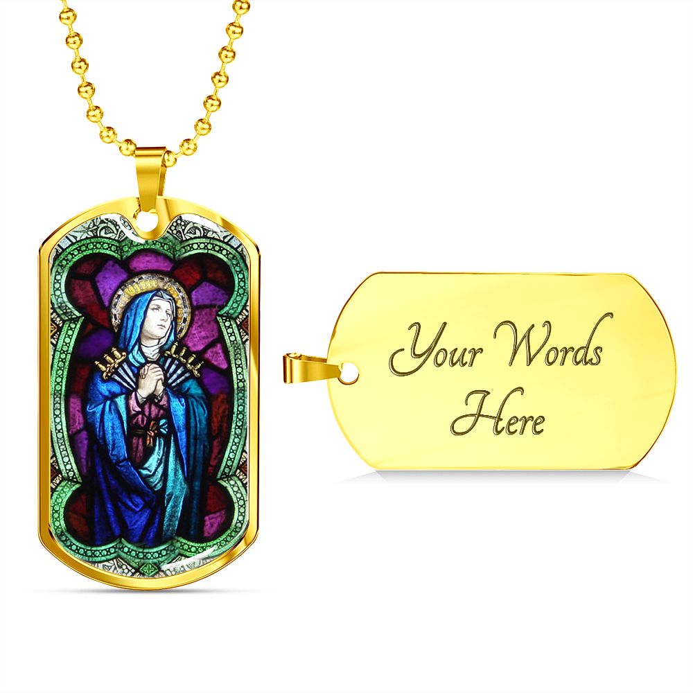 Our Lady of Sorrows, Mother of Sorrows, Our Lady Dolours, Seven Sorrows Mary, Sorrowful Mother, Our Lady of Piety pendant necklace