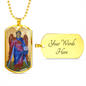 Archangel Gabriel Dog Tag necklace