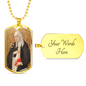 Saint Catherine of Siena Dog Tag military pendant necklace
