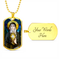 St Clare of Assisi Dog Tag necklace