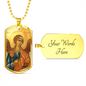 Archangel Raphael Dog Tag military pendant necklace