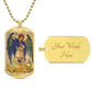 St Michael the Archangel dog tag necklace