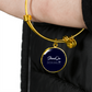 Bangle Bracelet Circle Pendant NEW