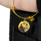 Holy Trinity circle bangle bracelet