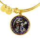 Annunciation to Blessed Virgin Mary circle pendant bangle