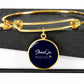 Bangle Bracelet Circle pendant
