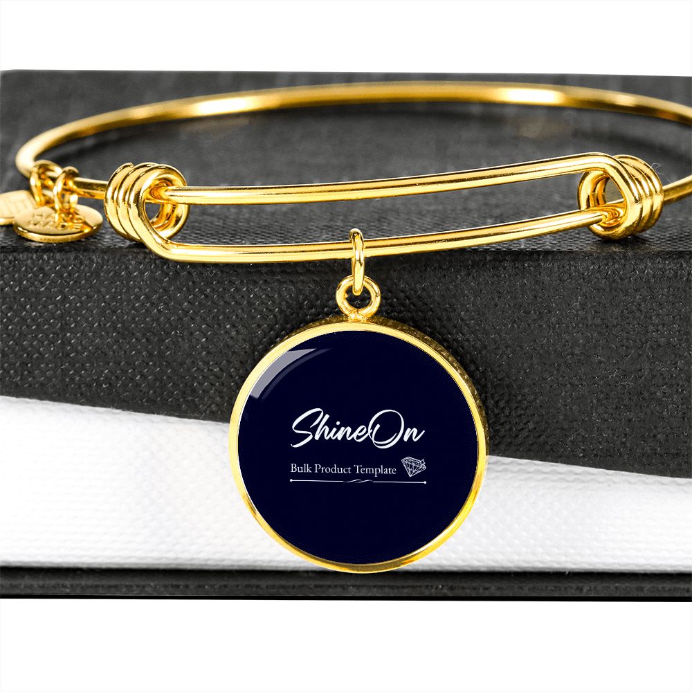 Bangle Bracelet Circle pendant