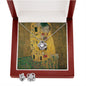 the kiss by Klimt Love Knot Earring & Necklace Set!