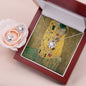 the kiss by Klimt Love Knot Earring & Necklace Set!