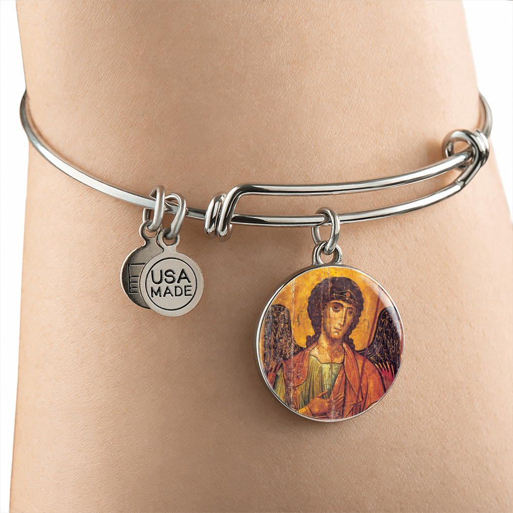 Archangel Michael bangle bracelet
