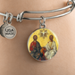 Holy Trinity circle bangle bracelet