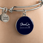 Bangle Bracelet Circle Pendant NEW