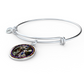 Annunciation to Blessed Virgin Mary circle pendant bangle